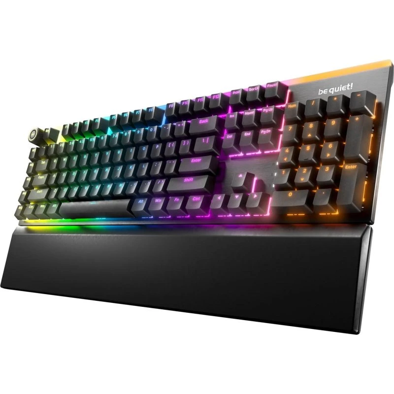 be quiet! Light Mount Silent Tactile Mekanisk Tastatur, Sort, RGB, USB-A, Fuldstørrelse