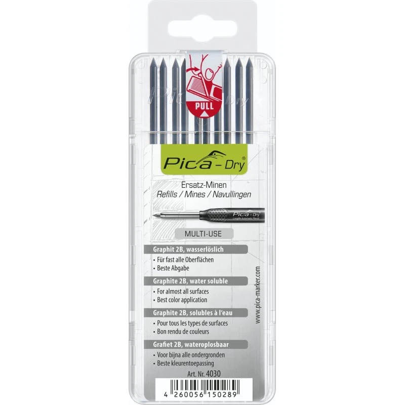 Pica Marker Dry Refill Grafit 10 stk