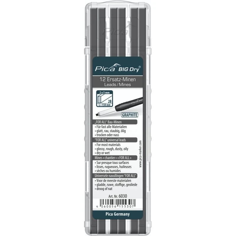 Pica Marker 6030 Grafitrefill 12 stk