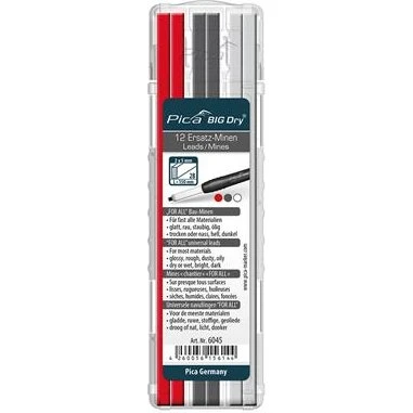 PICA BIG DRY Refill 4x Grafit + 4x Hvid + 4x Rød