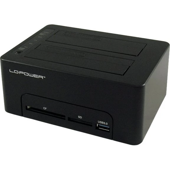 LC Power LC-DOCK-U3-CR HDD-dockingstation 2,5/3,5" USB 3.0 sort