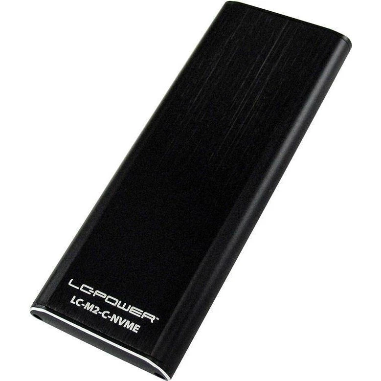 LC-Power LC-M2-C-NVME M.2 SSD-kabinet, USB-C, Sort