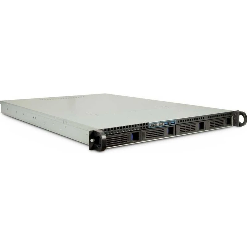 Inter-Tech IPC 1U-1404 1U Rackkabinet, Sort, SSI EEB