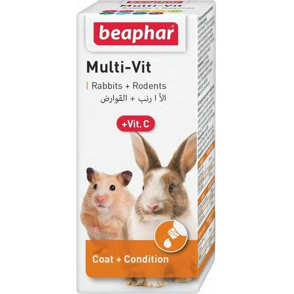 Beaphar Multi-Vit+Vit.C 20 ml til gnavere & kaniner