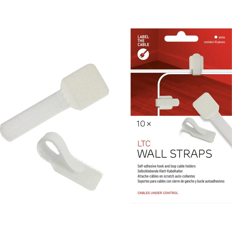 LTC WALL STRAPS 9 cm Hvid (10 stk)