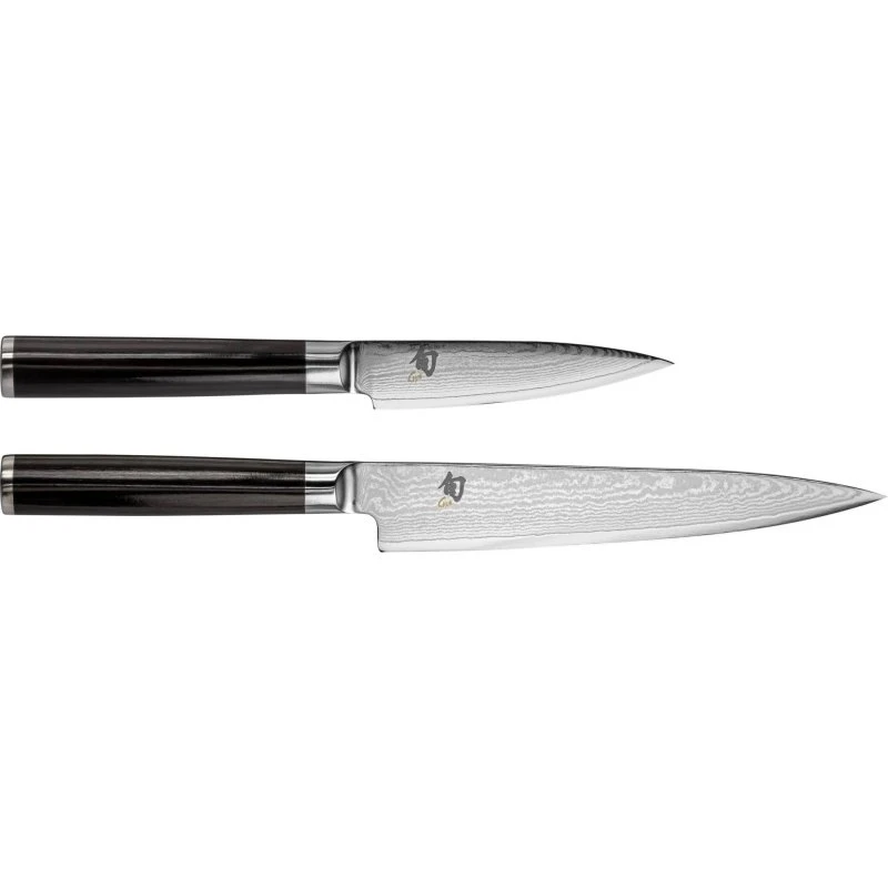 KAI Shun Classic Knivsæt, 2 stk (9 og 15 cm), Sort