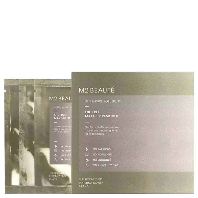 M2 Beauté Oliefri Øjenmakeupfjernerposer 80 g
