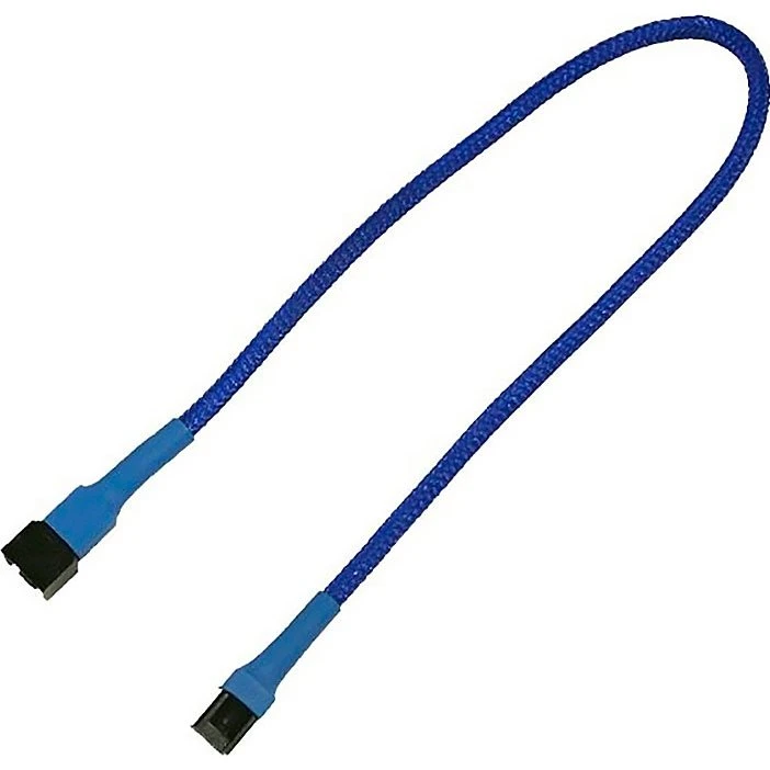 Nanoxia Forlængerkabel 3-pin 30 cm Blå