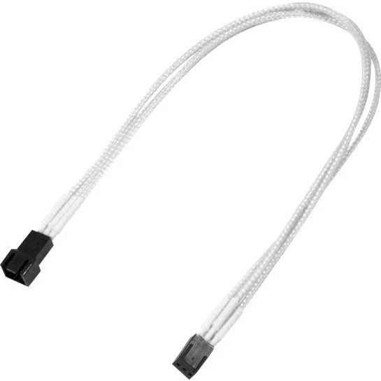 Nanoxia Forlængerkabel 3-PIN 30 cm Hvid