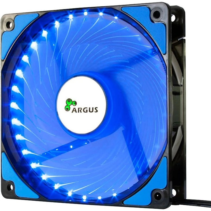 Inter-Tech ARGUS L-12025 120mm Blå PC-Blæser (1200 RPM)