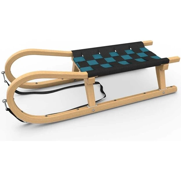 Kathrein Family to-personers kælk 110 cm – sort/petrol