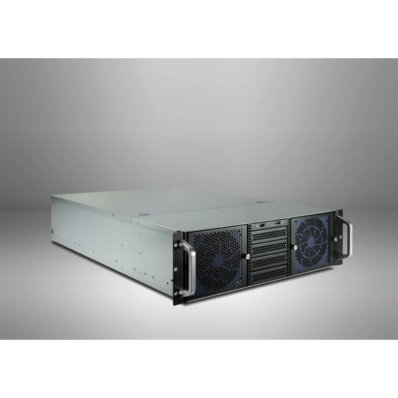 Inter-Tech 3U-30765 Serverkabinet, 3U, E-ATX, 2 HDD-bure