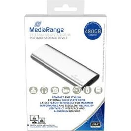 MediaRange MR1102 480GB SSD USB-C 3.2 Gen 2, sølv