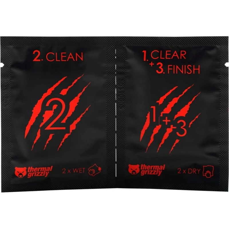 Grizzly Thermal Cleaning Wipes - 10 stk