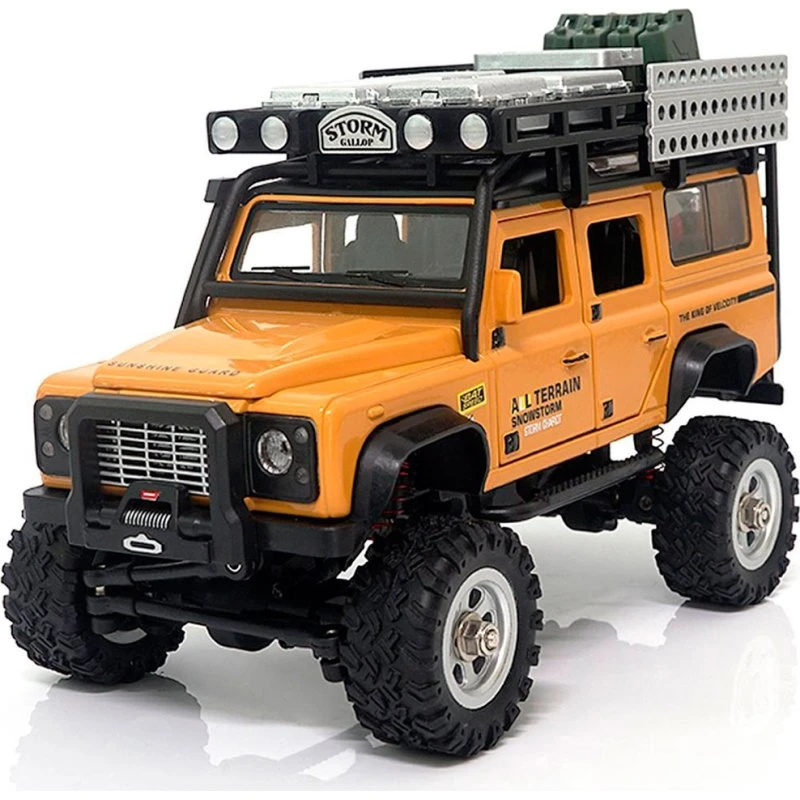 Amewi D90X28 1:28 Metal Scale Crawler 4WD RTR Yellow