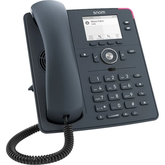 Snom D150 VoIP-telefon, skiffergrå, 2 linier