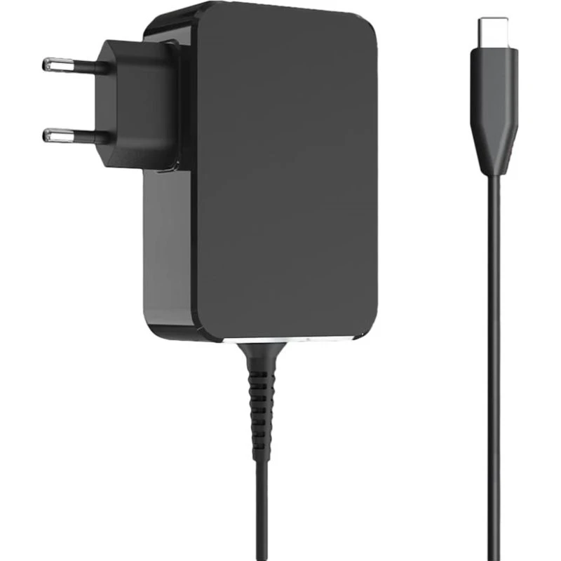 LC Power LC-NB-GAN-90-C 90W USB-C GaN-strømadapter, sort