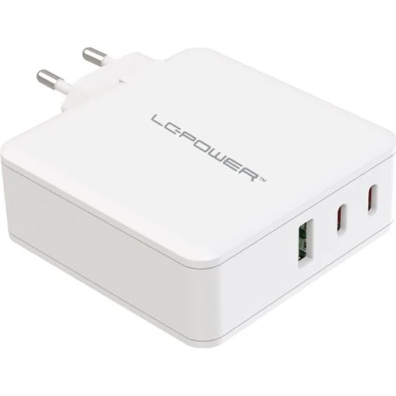 LC Power LC-GAN-100 100W GaN USB-C & USB-A Adapter