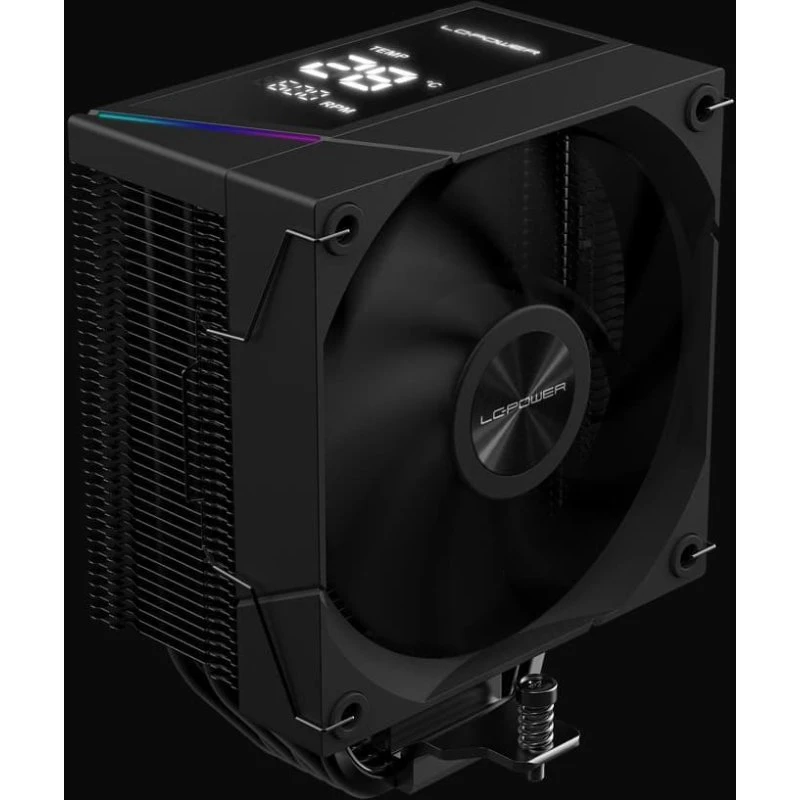 LC-Power LC-CC-120-DB6 120 mm CPU-luftkøler, Sort