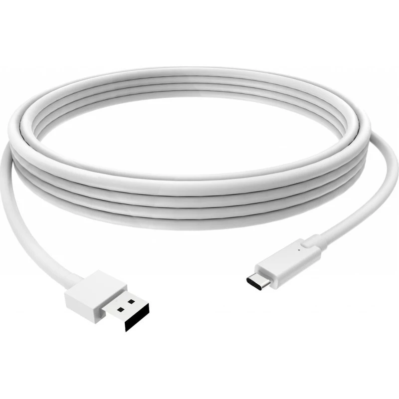 Vision USB 3.0 USB-A til USB-C 1m hvid