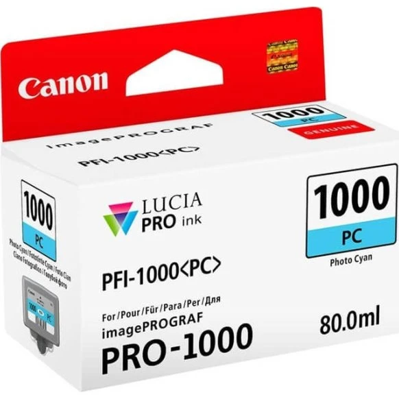 Canon PFI-1000 Photo Cyan 80 ml, 5140 sider
