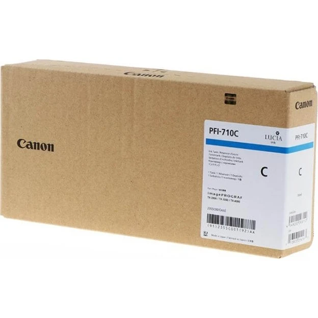 Canon PFI-710 C Cyan 700 ml Original Blækbeholder