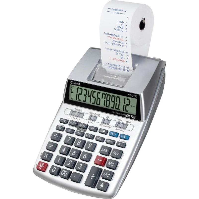 Canon P23-DTSC II Printe-regnemaskine, 12 cifre, metalsølv