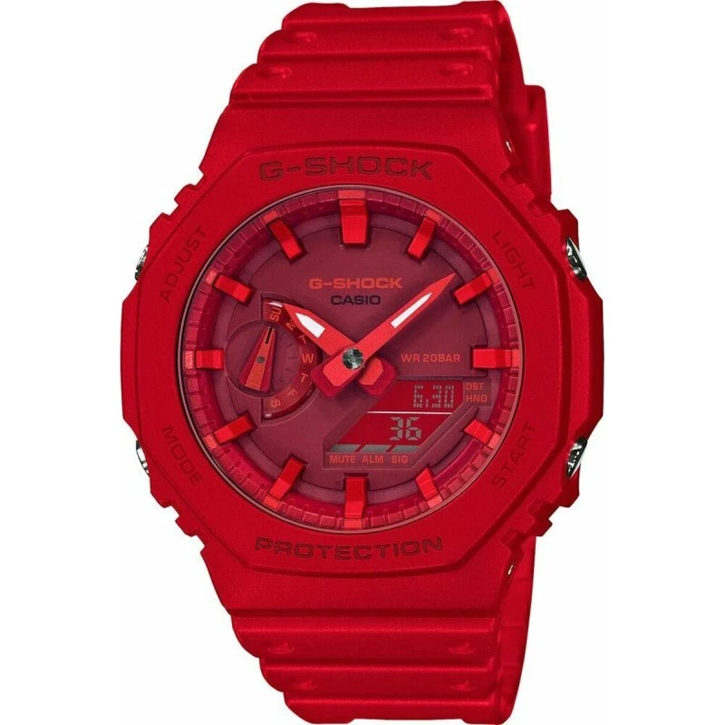Casio G-Shock GA-2100-4AER Rød Unisex Armbåndsur