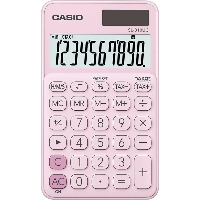 Casio SL-310UC-PK Lommeregner (10 cifre, pink)