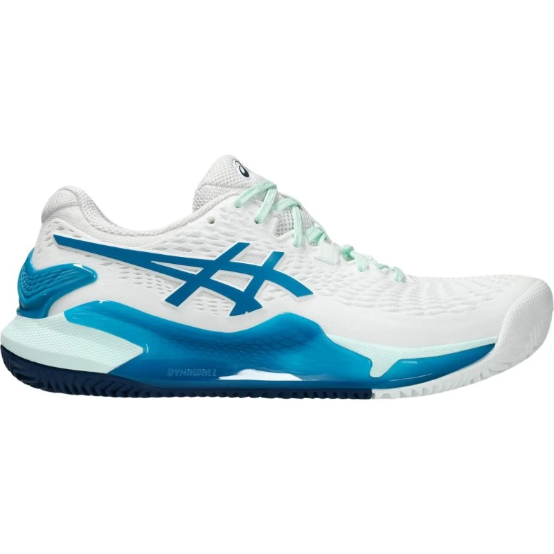 Asics Gel-Resolution 9 Clay Women Hvid/Teal Blue