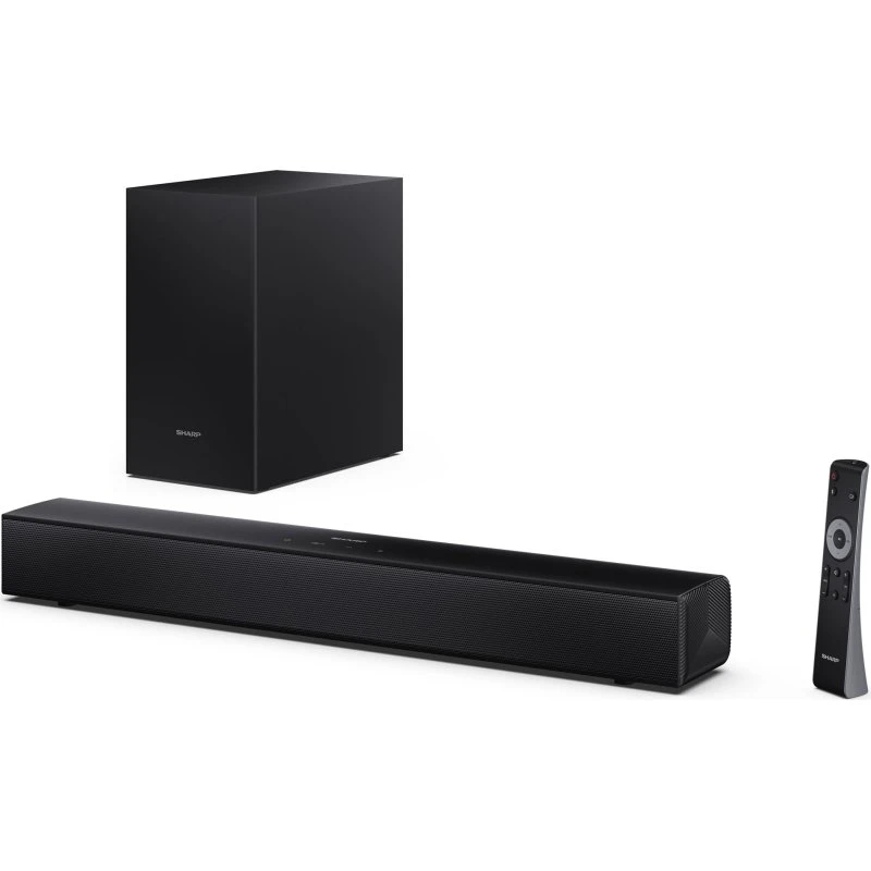 Sharp HT-SBW121 2.1-kanal Soundbar med trådløs subwoofer, sort