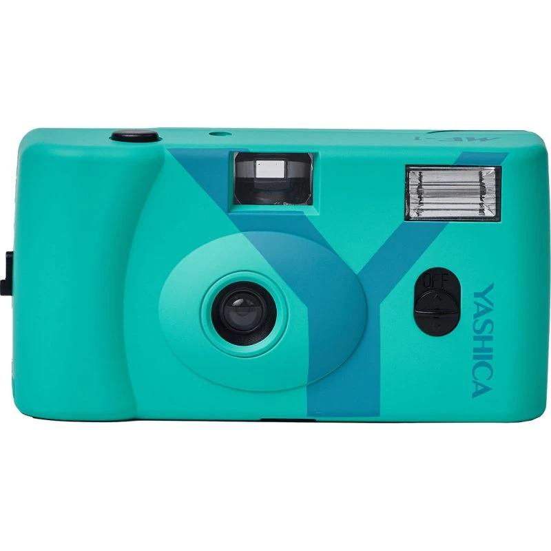 Yashica MF-1 Snapshot Art Kamera, Turquoise, 35mm