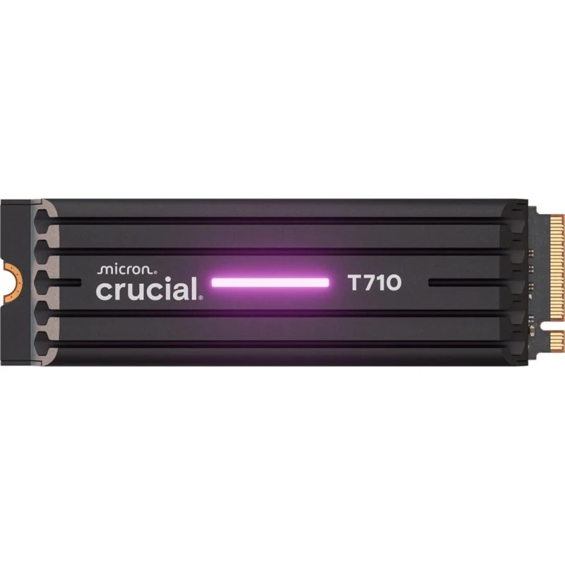 Crucial T710 2TB SSD M.2 PCIe 5.0 med kølelegeme