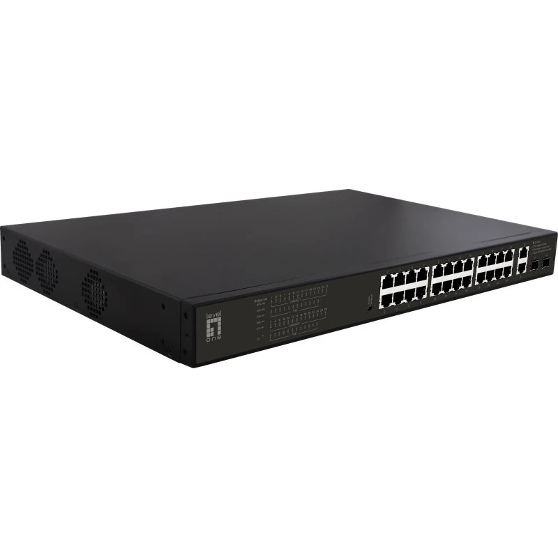 LevelOne GEP-2821 28-Port Gigabit PoE Switch 24x PoE