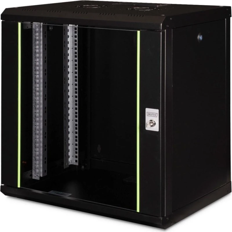 Digitus DN-19 12U Vægmonteret Rackskab, Sort 600x450 mm