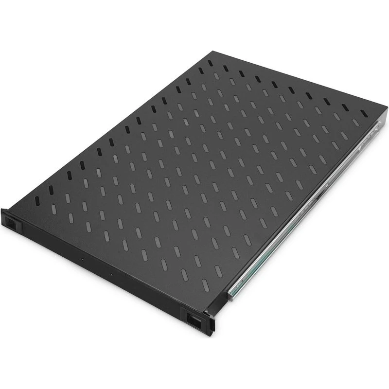 Digitus 19" Udtrækkelig Rackhylde 1U Sort RAL 9005