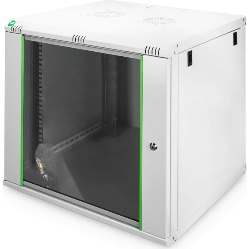 DIGITUS Dynamic Basic 12U Væghængt Rackskab, 19", Grå