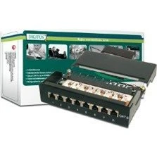 DIGITUS DN-91608SD 8-Port CAT6 Patch Panel, 1U, Desktop