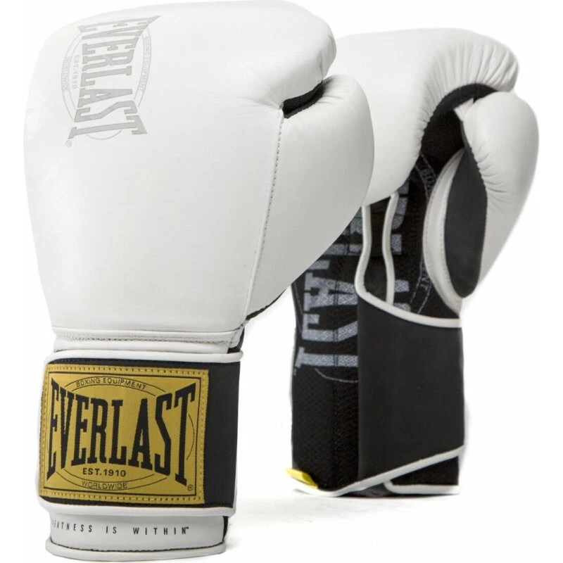 Everlast 1910 Classic boksehandsker, hvid – premium læder
