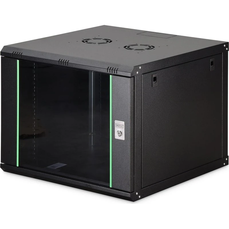 DIGITUS DN-19 09U-6/6-EC-SW Vægmonteret Rack, Sort 9U