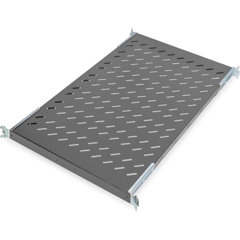 Digitus DN-19 TRAY-1-1000-EC 1U Rackhylde, sort, op til 50 kg