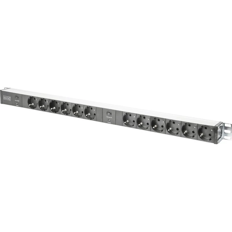 DIGITUS DN-95405 12-udtags aluminium stikdåse