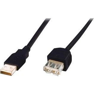 ASSMANN USB 2.0 3m Forlængerkabel Sort