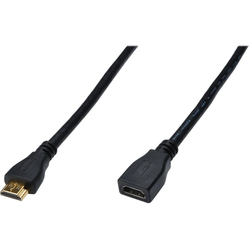 Assmann HDMI High Speed 5m med Ethernet, sort