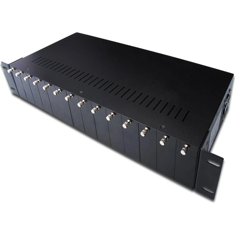 DIGITUS DN-82000 14-slot 2U sort mediekonverter-chassis