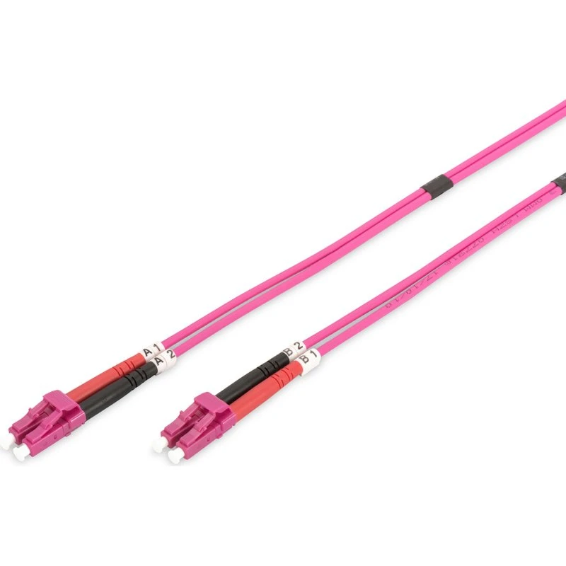 DIGITUS LC/LC OM4 3m Fiberoptisk Patchkabel - Akvamarin