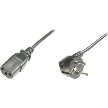 ASSMANN Strømkabel 1.8m C13 90° Sort