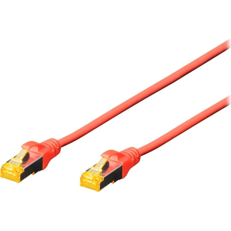 DIGITUS CAT 6a S-FTP 25 cm Rød Patchkabel