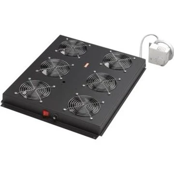DIGITUS DN-19 FAN-6-SRV-B Bakke til blæser i rack med 6 køleblæsere, sort