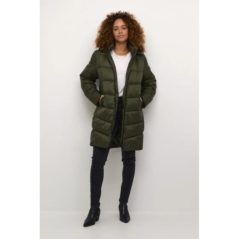 Kaffe Susanne Vinterfrakke - Forest Night